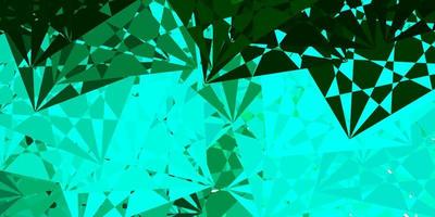 patrón de vector verde claro con formas abstractas.