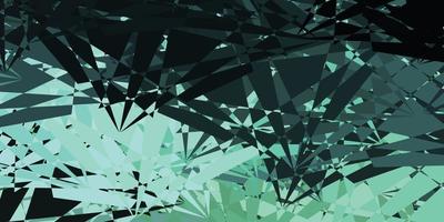 Light Green vector backdrop with chaotic shapes.