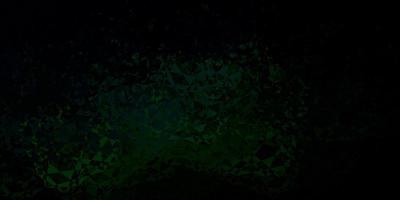 Dark green vector backdrop with triangles, lines.