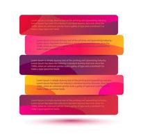 Vector template for banner, sticker, label. Infographic element