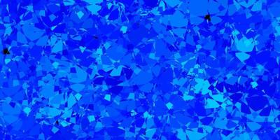 Fondo de vector azul oscuro con triángulos.