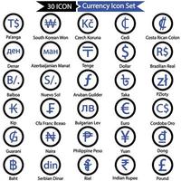 Currency symbol Icon set vector