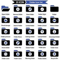 Folder Icon Set vector