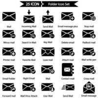 Mail Icon Set vector