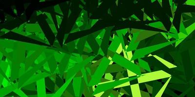 Light green, yellow vector backdrop with triangles, lines.