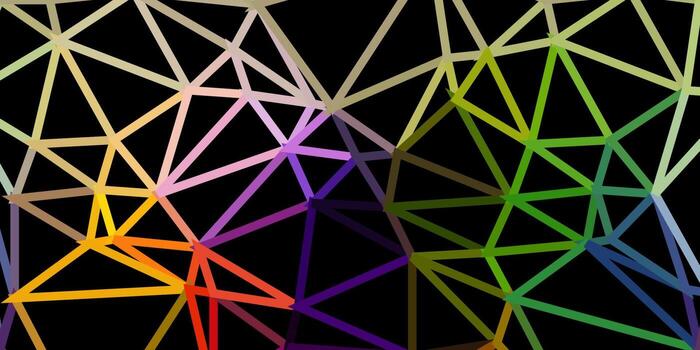 Light multicolor vector abstract triangle template.