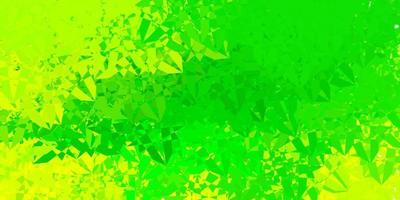 Light Green, Yellow vector pattern with polygonal shapes.