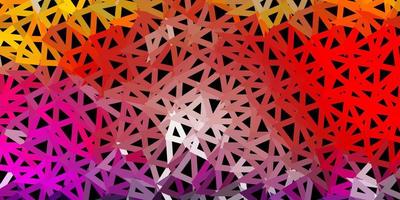 Light multicolor vector triangle mosaic wallpaper.