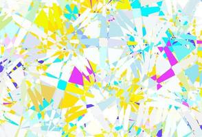 Light Multicolor vector background with polygonal forms.