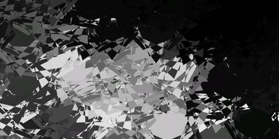 Dark Gray vector texture with random triangles.