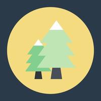 Trendy Trees Concepts vector
