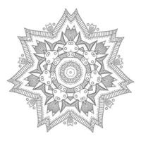 hermoso vector de mandala para el diseño