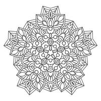 hermoso vector floral mandala para el diseño