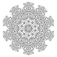 hermoso vector floral mandala para el diseño