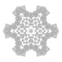 line art mandala vector for design