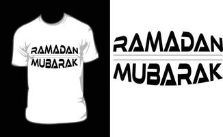 Ramadan Mubarak t-shirt design vector