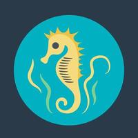 Trendy Seahorse Concepts vector