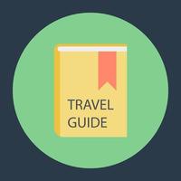libro guía de viaje vector