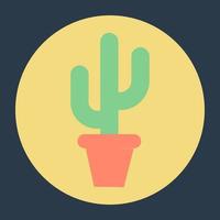 Potted Cactus Concepts vector