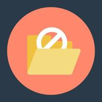 Folder Stop Concepts vector