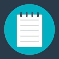 Trendy Notepad Concepts vector