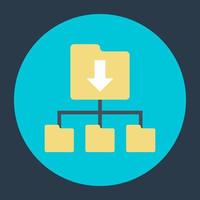Folder Hierarchy Structure vector
