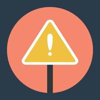 Trendy Warning Concepts vector