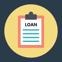 Loan Papers Concepts vector