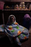 Ukrainian kid takes shelter in her basement. Stop war