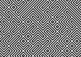 retro geometric background in black and white vector