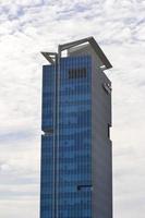 Bekasi, West Java, Indonesia, March 5th 2022. Bank Mandiri tower at the heart of the town. photo