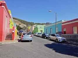 Many colorful houses, Bo Kaap district, Cape Town. photo