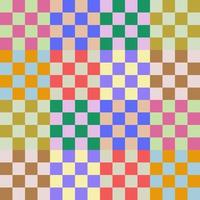 Colorful Checkered Minimalist Geometric Pattern vector