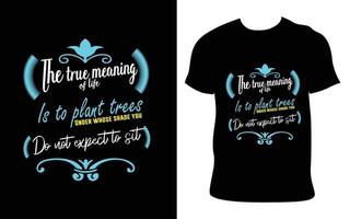 Inspirational quotes t-shirt design. Typography quotes and mockup vector