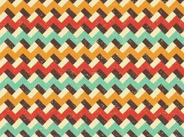 Geometric zigzag geometric pattern. Retro and vintage grunge background vector