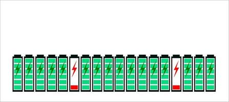 Vector design of burnout or worn out or exhausted battery.