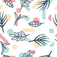 seamless pattern leaves, seamless design suitable for printing on fabrics. vector