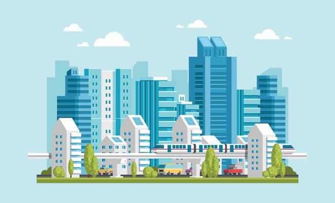 Free city - Vector Art