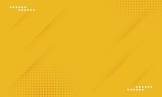 Yellow abstract background design with shadow and halftone. vector