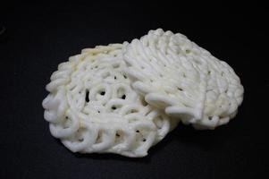 Kerupuk Crackers are a type of snack native to Indonesia which are generally made from tapioca flour dough photo
