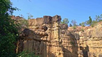 o grand canyon chiang mai ou pha chor no parque nacional mae wang, chiang mai, tailândia video