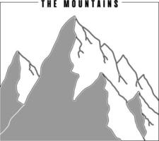 vector mountain pattern. Background natural mountain range landscape