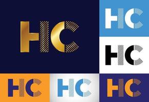 Initial Letter H C Logo Design Vector. Graphic Alphabet Symbol For Corporate Business Identity vector