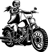 Template Free Vector Motorcycle Rider