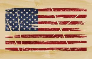 Distressed American Flag Background