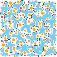 Molecular vector particles. Abstract pattern of biological elements. Background of small-particle particles drawn by hand