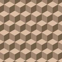 Geometric 3D Seamless Pattern Vector. vector