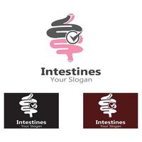 Intestine human Logo Collections Intestine Organ medical vector