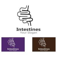 Intestine human Logo Collections Intestine Organ medical vector