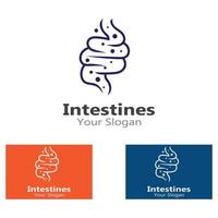 Intestine human Logo Collections Intestine Organ medical vector